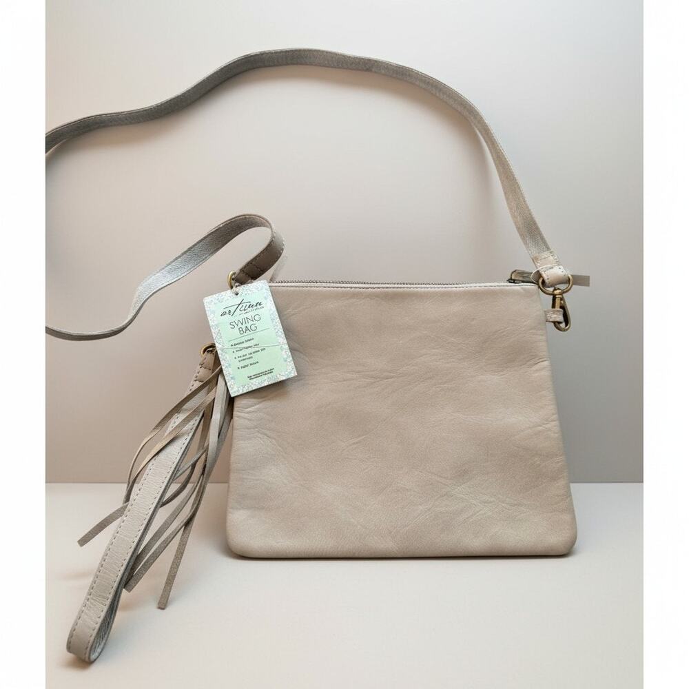 Genuine Leather Sling Purse